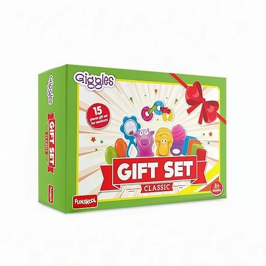 Funskool Giggles Gift Set Classic – 15-Piece Baby Toy Set for 3+ Months