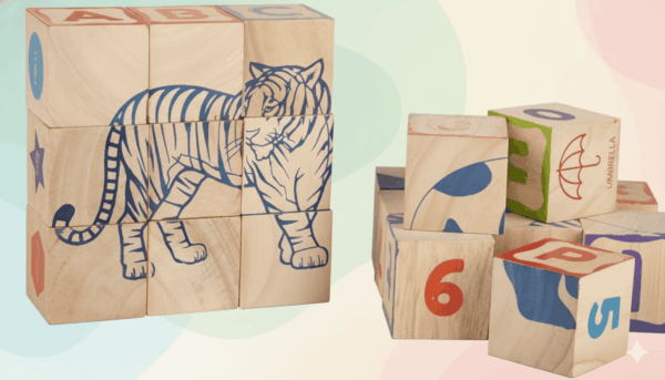 Funskool wooden cubes puzzle