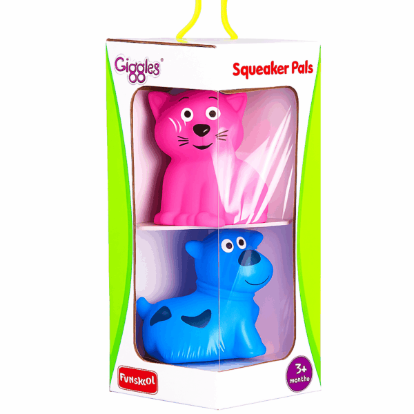 Giggles Funskool Animal Squeakers in Box Packaging