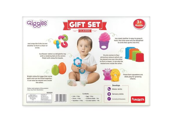 Funskool Giggles Gift Set Classic packaging back view