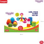Funskool Giggles Link Stack ‘N Nest Toy Set front packaging
