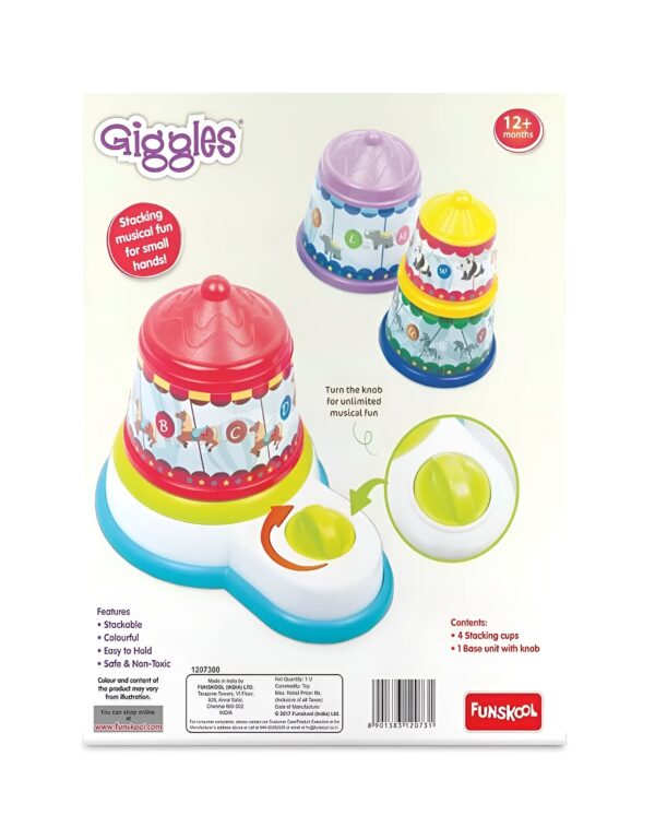 Funskool Melody Funfair box back view