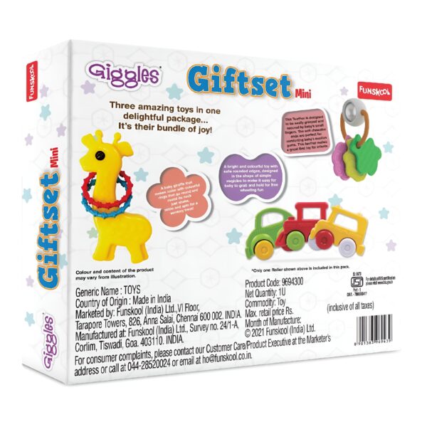 Funskool Giggles Gift Set Mini back packaging