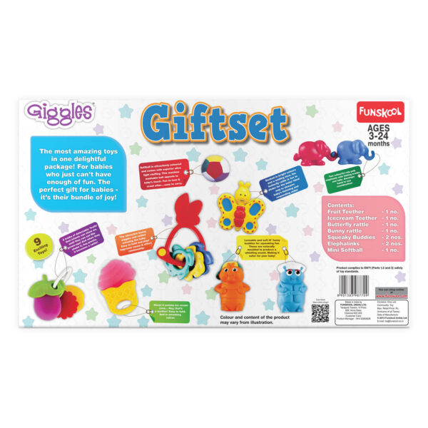 Giggles Funskool Gift Set Premium Back Packaging View