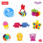 Giggles Funskool Gift Set Premium – 9 Colourful Baby Toys