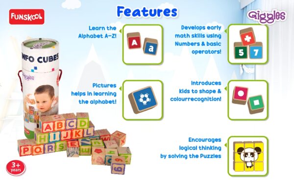 Funskool Giggles Info Cubes Features