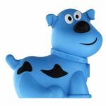 Funskool Giggles Blue Dog Squeaker Toy for Infants