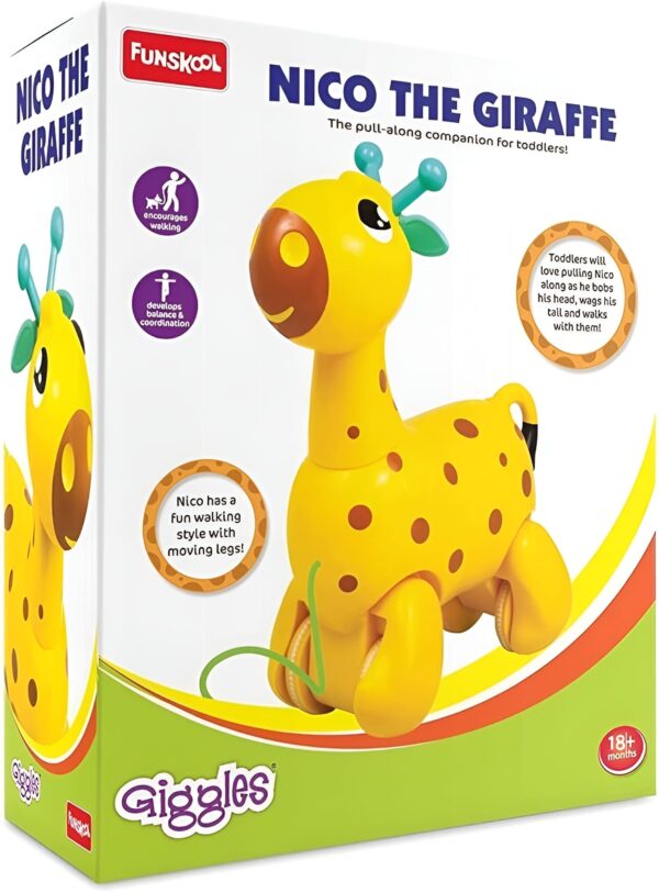 Funskool Giggles Nico the Giraffe Toy Box Front View