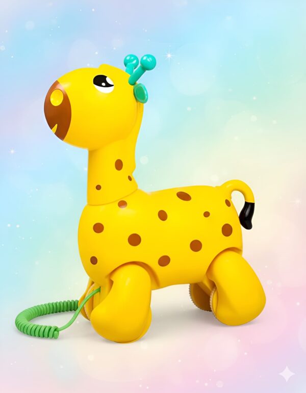 Funskool Giggles Nico the Giraffe on Pastel Background