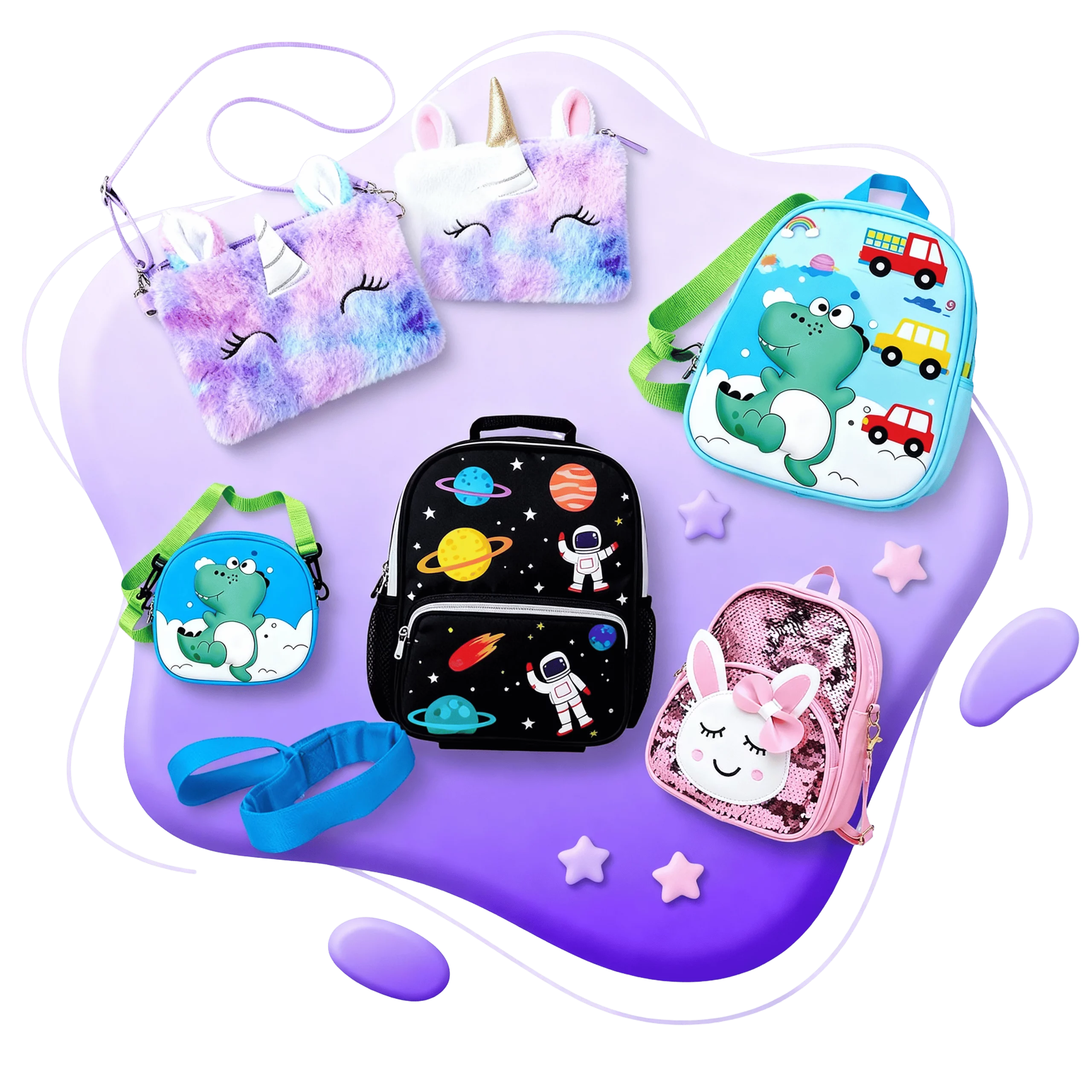 Colourful butterfly illustration with “3–5 years” label for preschool learning toys.