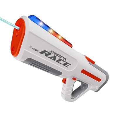 Electric Water Blaster with Lights – 2-in-1 Pichkari | Long Range | For Kids & Adults | Green, White