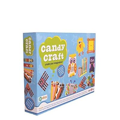 Kush Toys Ekta Candy Craft Kit for Kids 5+ Years,Wood, Multicolor