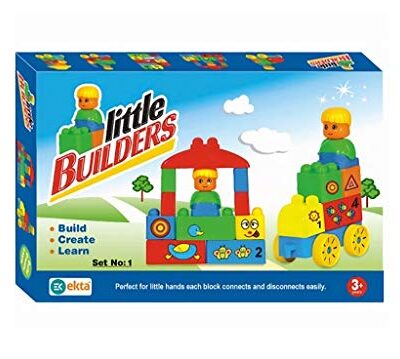 EKTA-Little Builders Set 1 (Building Blocks),Multi