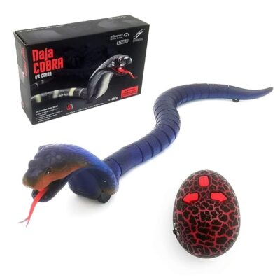 Remote Control Snake Toy, RC Realistic Cobra for Kids Boys Adults, Electric Controlled Prank Joke Trick Gift for Cat Pet