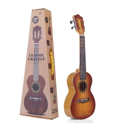 EUPHORIA New 23" 4 String Decor Guitar Children's Musical Instrument Educational Toy Small Guitar for Beginners Kids Child (Colour May Vary)