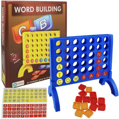 EKTA Word Building Board Game Family Game, for All Ages (Multicolor),Pack of 1, All Ages