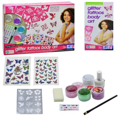 Ekta Glitter Body Tattoos (100 Tattoos)