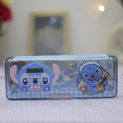 Kids Cute Magnetic Pencil Box with Calculator