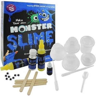 Toys EKTA Monster Slime Lab | Non-Toxic | Toy for 8+ Years | Slime Lab Kit | Do-It-Yourself- Multi Color, Medium