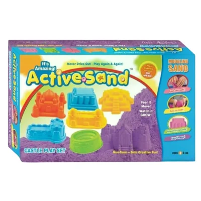 Gracious Ekta Toy Active Sand (Castle Play Set) for Kids and Adults - Indoor and Outdoor Family Fun
