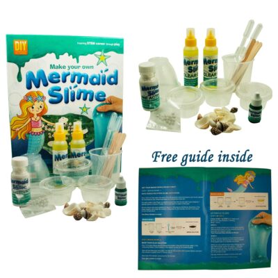 Toy Cloud Mermaid Slime, Make Your Own Glitter Crystal Mermaid Slime, Do-It-Yourself Slime Making Kit