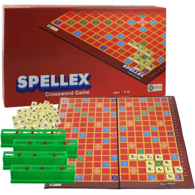 EKTA Spellex Indoor Board Game Set for Kids (Boys/Girls) 8+ Years/Birthday Gift Item Multicolor Multicolor