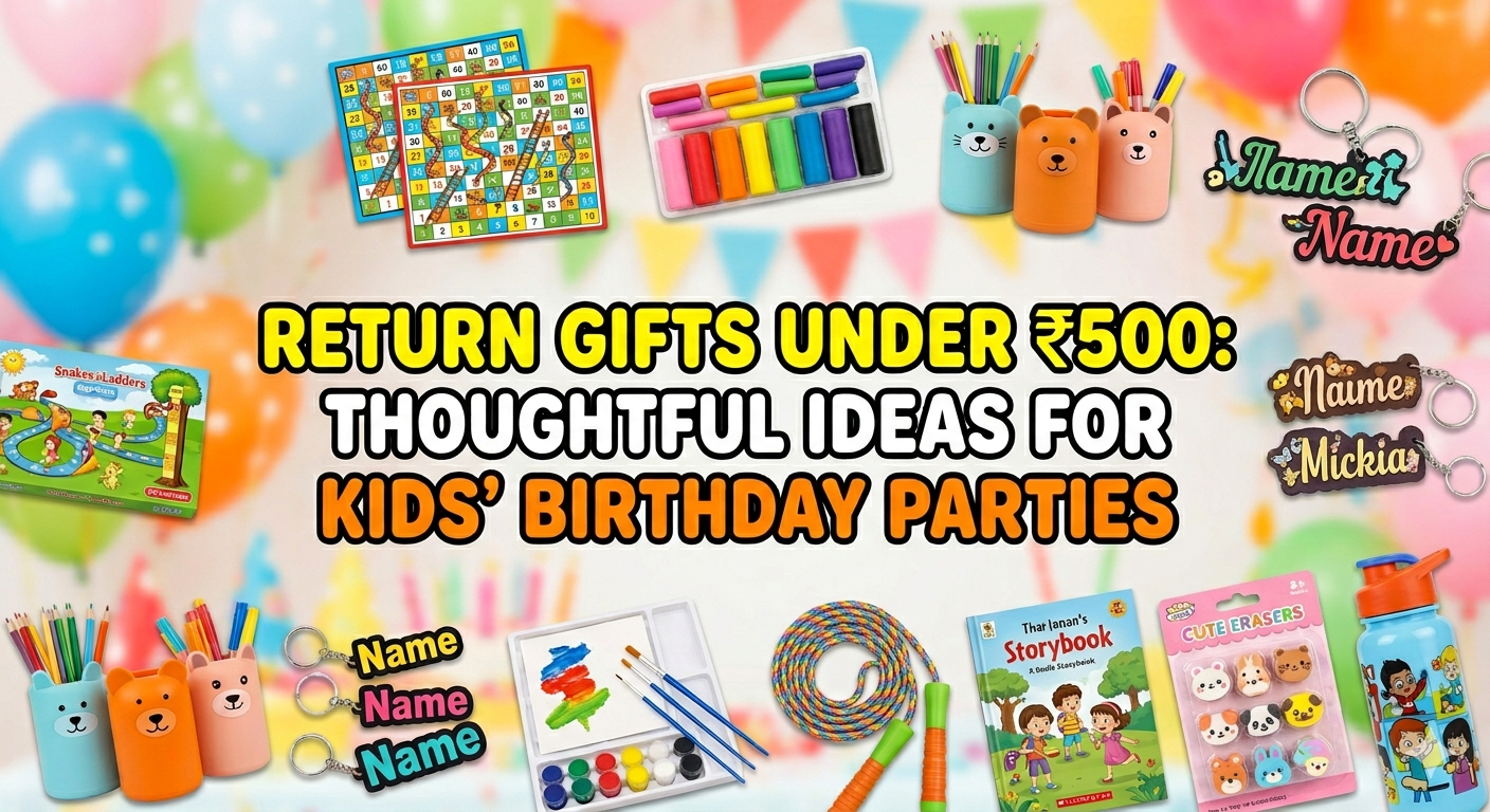 Return Gifts Under ₹500: Thoughtful Ideas for Kids’ Birthday Parties