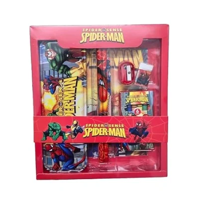 12 Piece Stationery Kit for Boys Return Gift | Random Character | Pack of 5