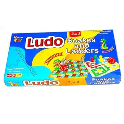Ludo & Snakes and Ladders Return Gift Pack of 5 for Boys & Girls | 2-in-1 Foldable Family Board Game Set