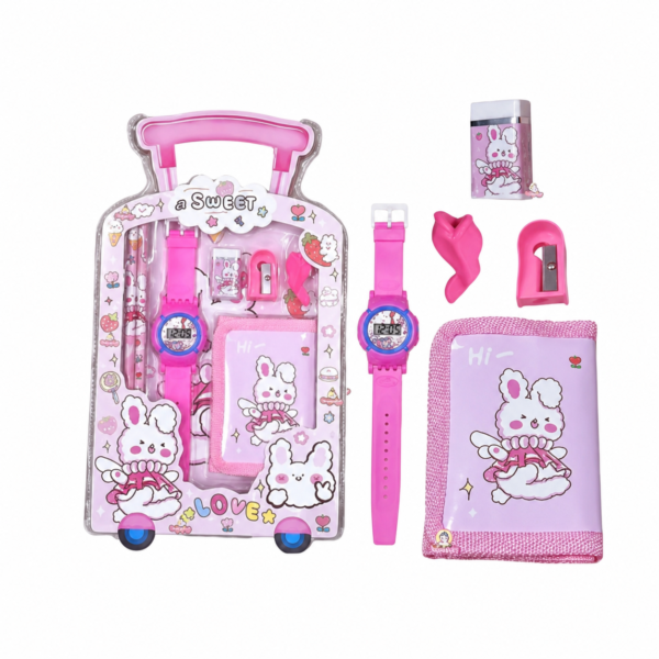 7 in 1 Stationery Set for Girls Return Gift